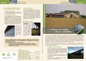 Ventilation étables avec rideaux modulables