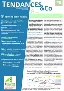 n° 8 - octobre 2016 - Comptes de l'agriculture 2016 : Une baisse du revenu contenue par le repli de l'emploi