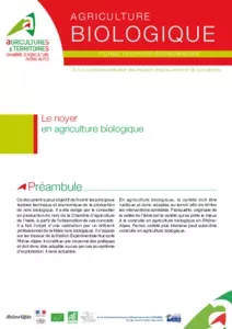 Le noyer en agriculture biologique