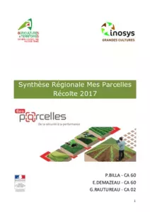 Synthèse Régionale Mes Parcelles 2017