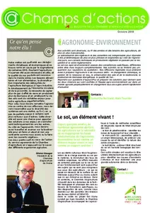 Champs d'actions Agronomie Environnement - Octobre 2018