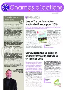 Champs d'actions formation - Janvier 2019