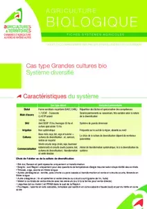 Cas type Grandes cultures bio : système diversifié