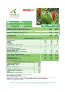 Fleur - Référentiel Technico-économique de la guadeloupe 2012-2016