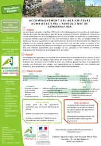 Accompagner les agriculteurs dombistes vers l’agriculture de conservation