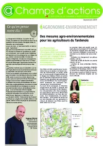 CHAMPS D'ACTIONS AGRONOMIE ET ENVIRONNEMENT - Septembre 2019