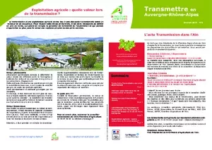 Transmettre en Auvergne Rhône-Alpes : Les journées transmission dans l'Ain en 2019