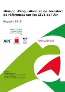 Mission d’acquisition et de transfert de références sur les CIVE de l’Ain - Rapport 2019