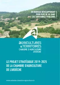 Le projet stratégique 2019-2025 de la Chambre d'agriculture de l'Ardèche