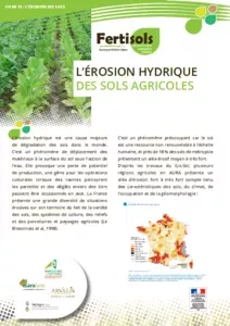 FERTISOLS : l’érosion hydrique des sols agricoles