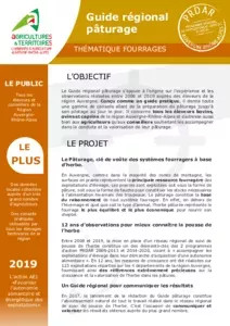 Actions remarquables PRDA 2019 : Guide régional pâturage