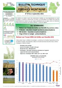 Céréales de montagne : choisir une variété régulière et performante