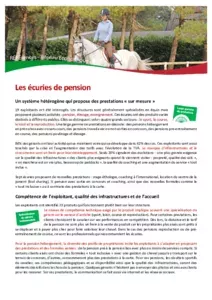 Ecuries de pension