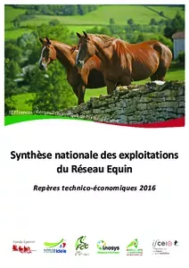 Synthèse nationale des exploitations du réseau équin 2016