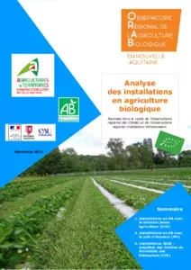 ANALYSE DES INSTALLATIONS EN AGRICULTURE BIOLOGIQUE 2020