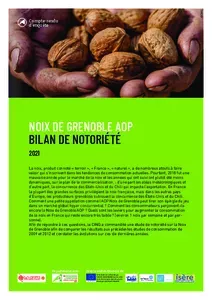 Bilan de notoriété - Noix de Grenoble AOP