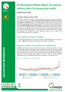 Hausse des prix en élevage caprins