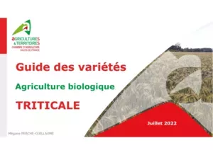 Pré-guide variétal triticale 2022