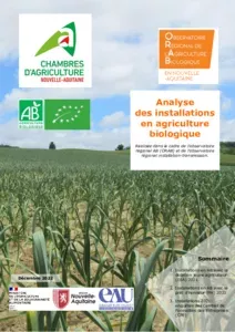 ANALYSE DES INSTALLATIONS EN AGRICULTURE BIOLOGIQUE 2021