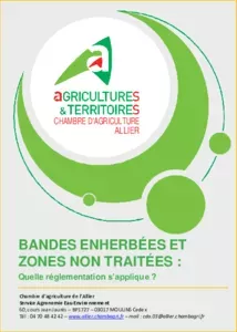 Bandes enherbées et zones non traitées : quelle réglementation s'applique ?