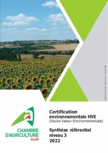 Certification Haute Valeur Environnementale : synthèse référentiel niveau 3