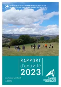 Rapport d'activité 2023 de la Chambre régionale d'agriculture Auvergne-Rhône-Alpes