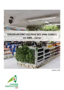 Observatoire des vins corses dans les GMS de Corse