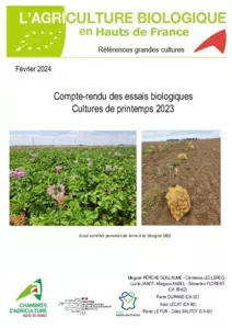 Compte-rendu des essais biologiques Cultures de printemps 2023