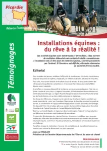 Installations équines du rêve à la réalité