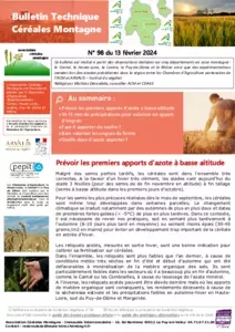 98 - 13/02/2024 - Bulletin technique Céréales de montagne n°98