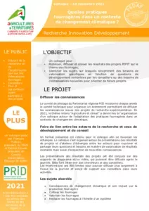 Action remarquable 2021 : Quelles pratiques fourragères dans un contexte de changement climatique ?