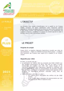 Action remarquable 2021 : Valorisation des démarches collectives sous signe de qualité