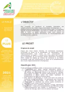 Action remarquable 2021 : Complémentarité des approches de relocalisation de l’alimentation entre filières et Territoires d’AuRA