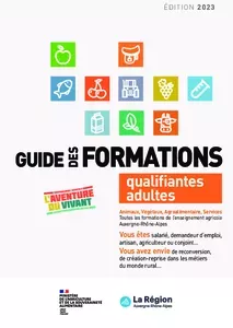 Guide 2023 des formations adultes de l'enseignement agricole en AURA