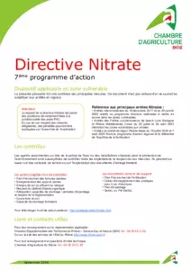 7ème programme directive nitrate