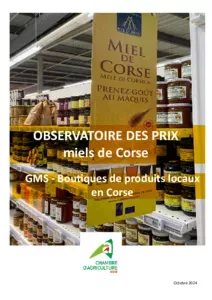 Observatoire 2024 des miels corses dans les GMS corses, en période estivale