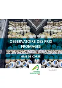 Observatoire 2024 des fromages Corses en GMS / saison estivale