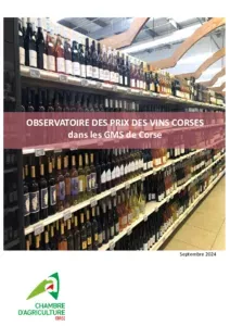 Observatoire 2024 des prix des vins corses / saison estivale