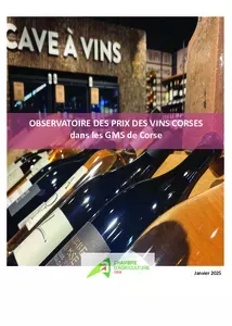 Observatoire automne 2024 des vins Corses dans les GMS de Corse